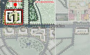 Vị trí vàng của tòa CT3 chung cư Booyoung Vina
