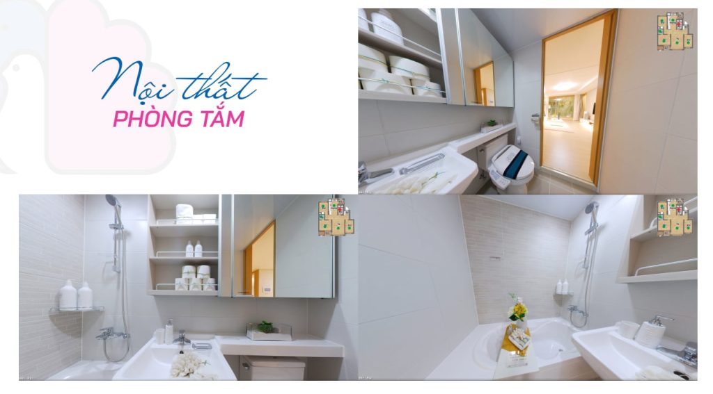 Nội thất phòng tắm căn hộ chung cư Booyoung Vina